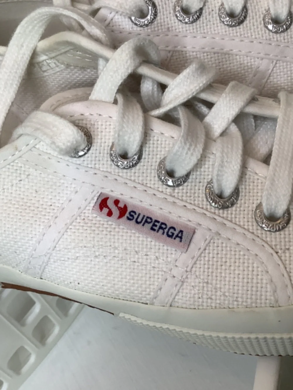 EUC SuperGA white‎ sneakers size 6/36